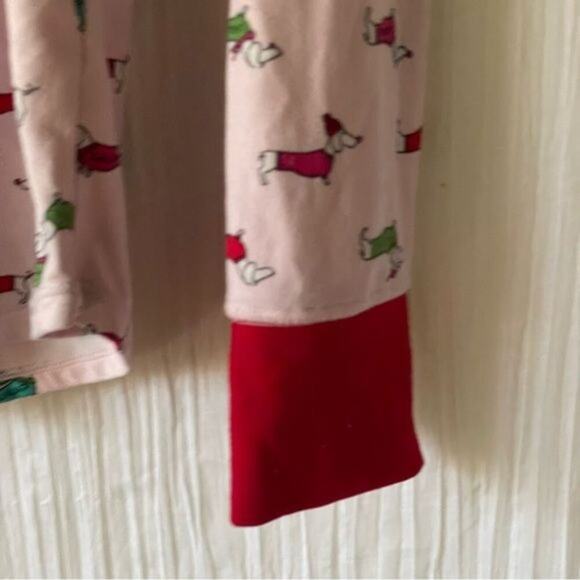 Kate Spade · Medium · Dachshund Print Pajama Top · Pink · Red Trim · Soft Knit - Picture 5 of 7